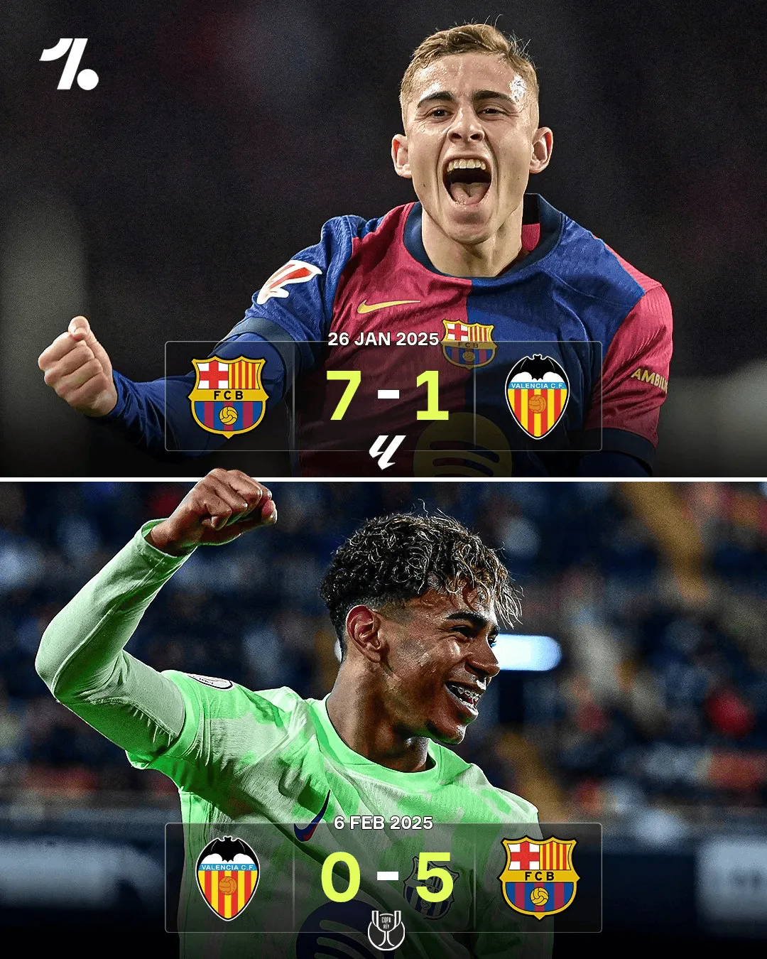 包含瓦伦西亚客场大胜，赢得球迷们喝彩的词条